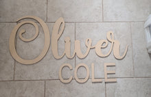 Load image into Gallery viewer, Custom Baby Room Name Sign
