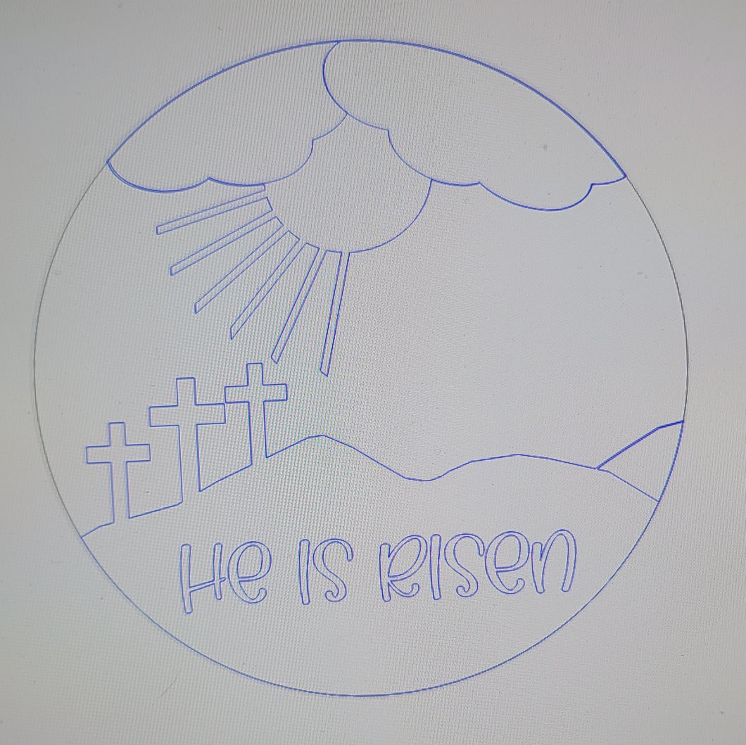 He Is Risen Door Hanger