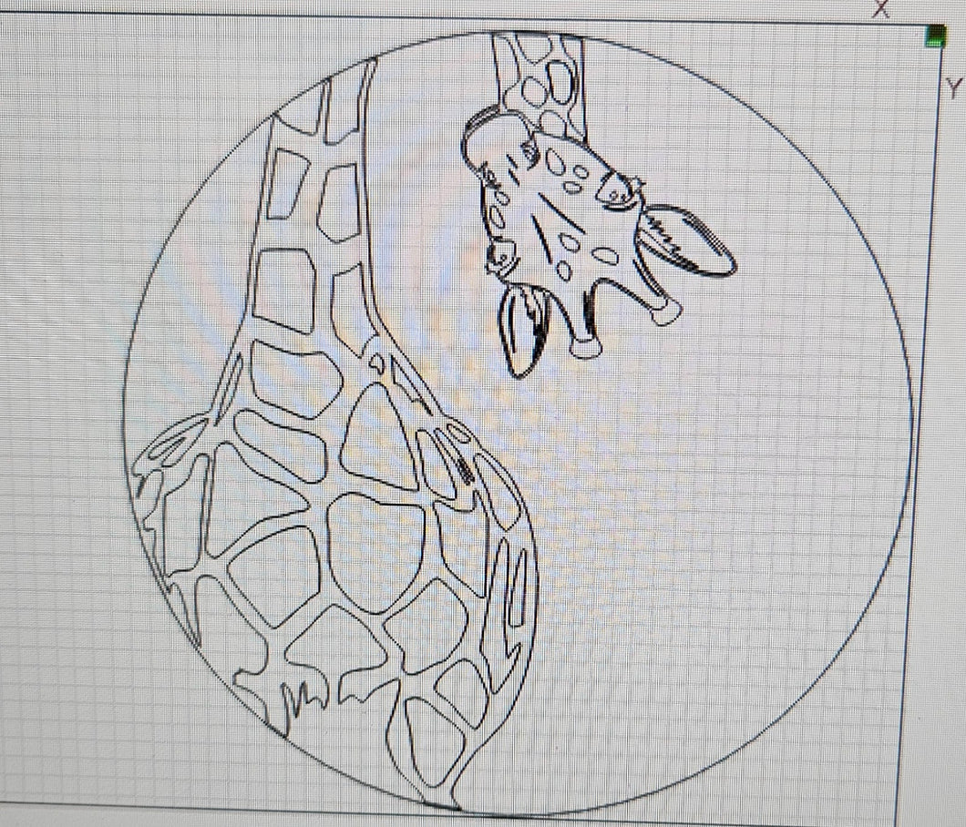 Peeking Giraffe Door Hanger