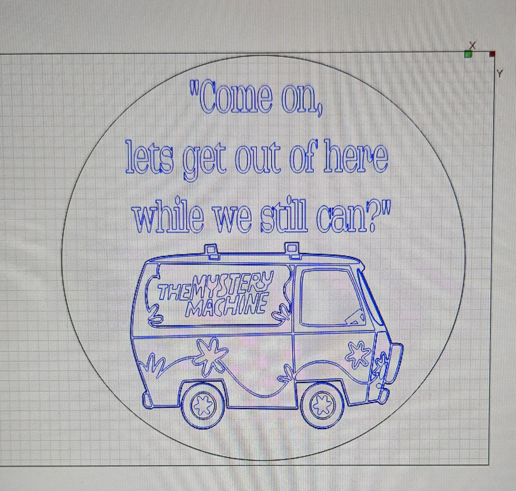 The Mystery Machine Van Door Hanger