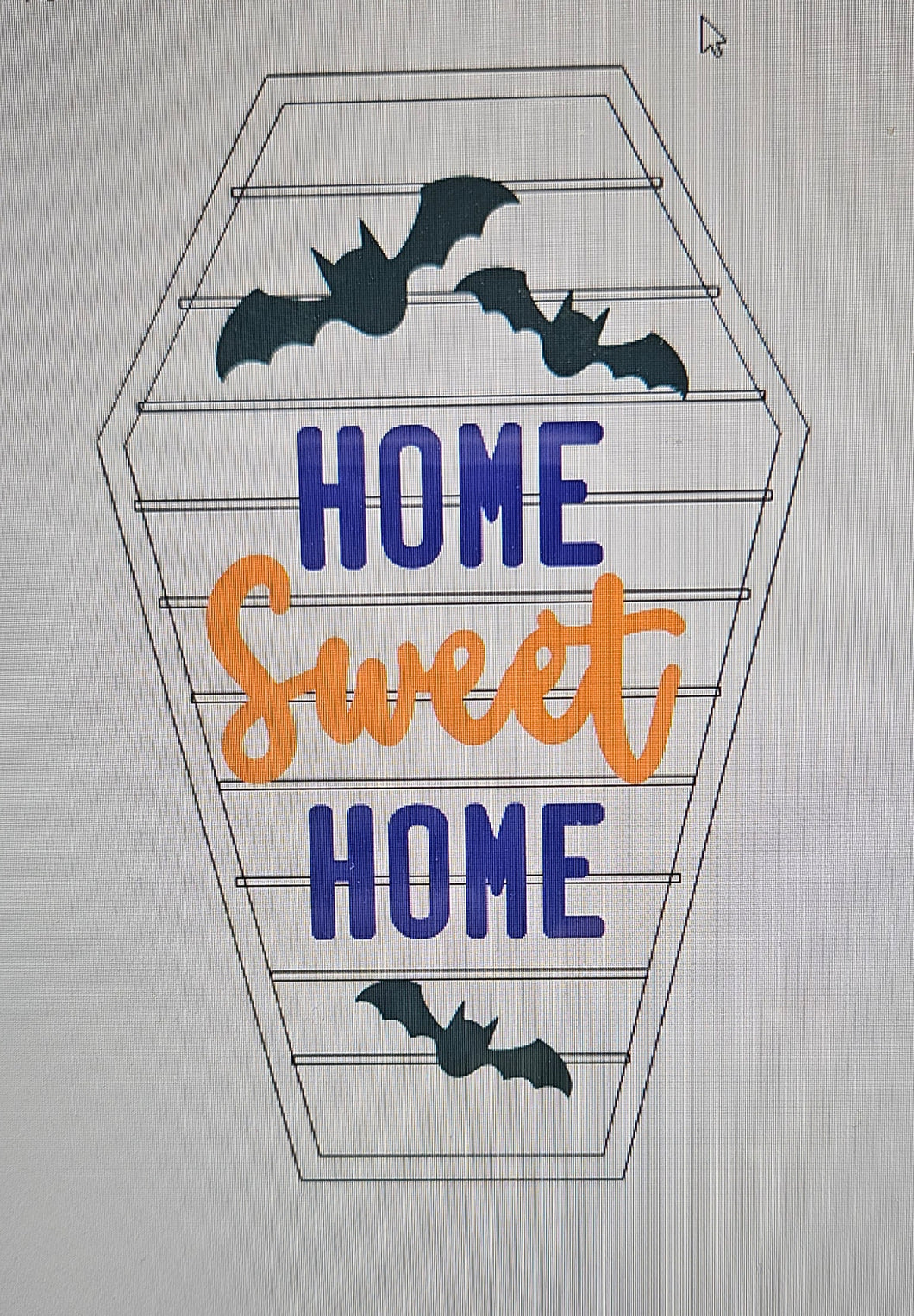 Home Sweet Home Coffin