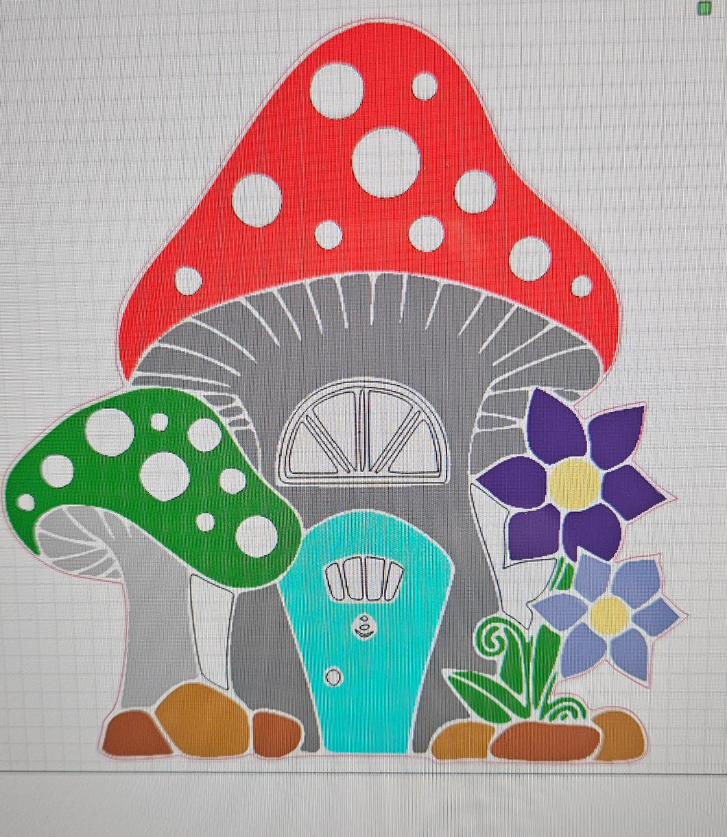 Mushroom Fairy House DH