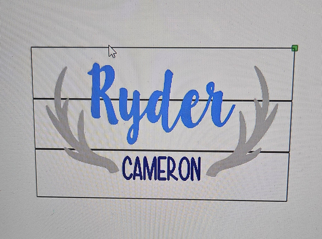 Baby Room Name Sign