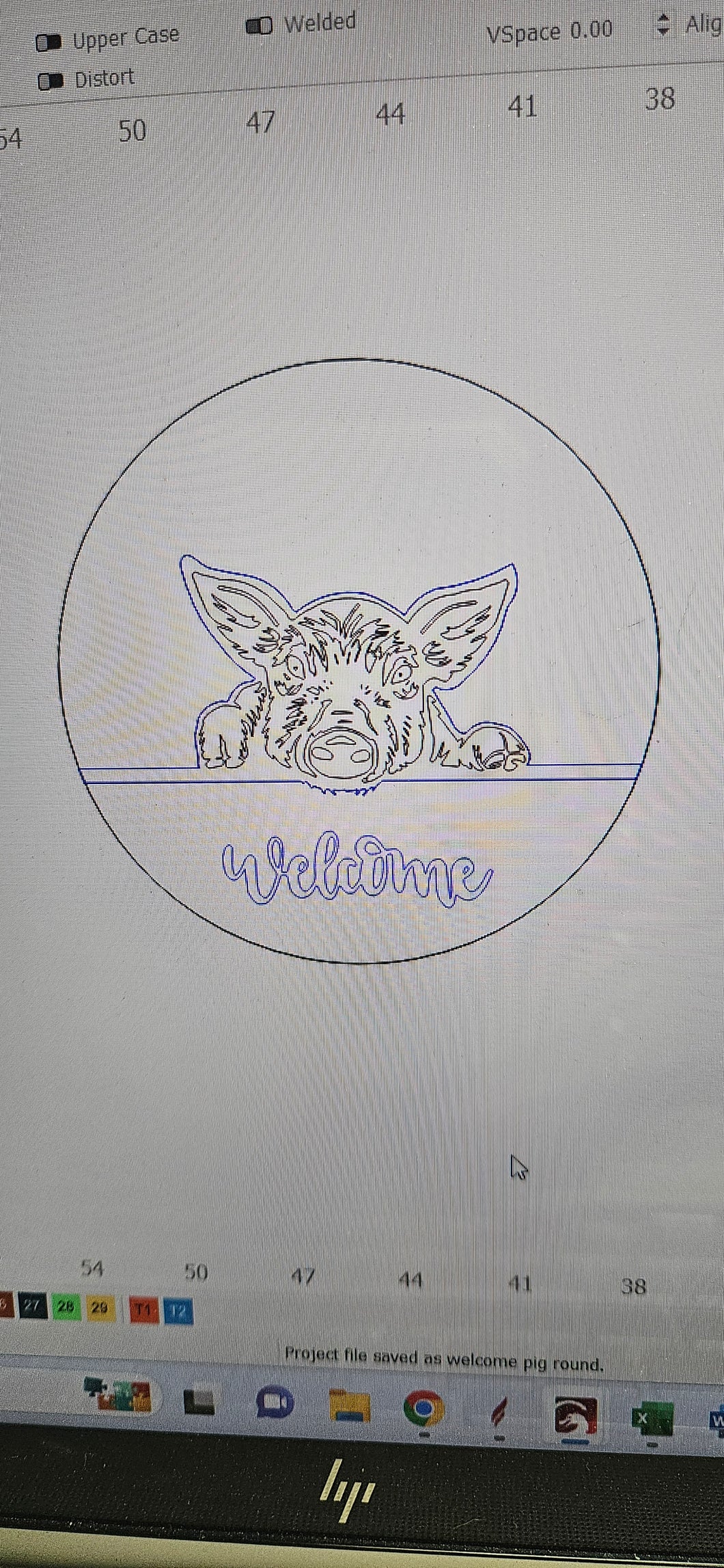 Welcome Peeking Pig