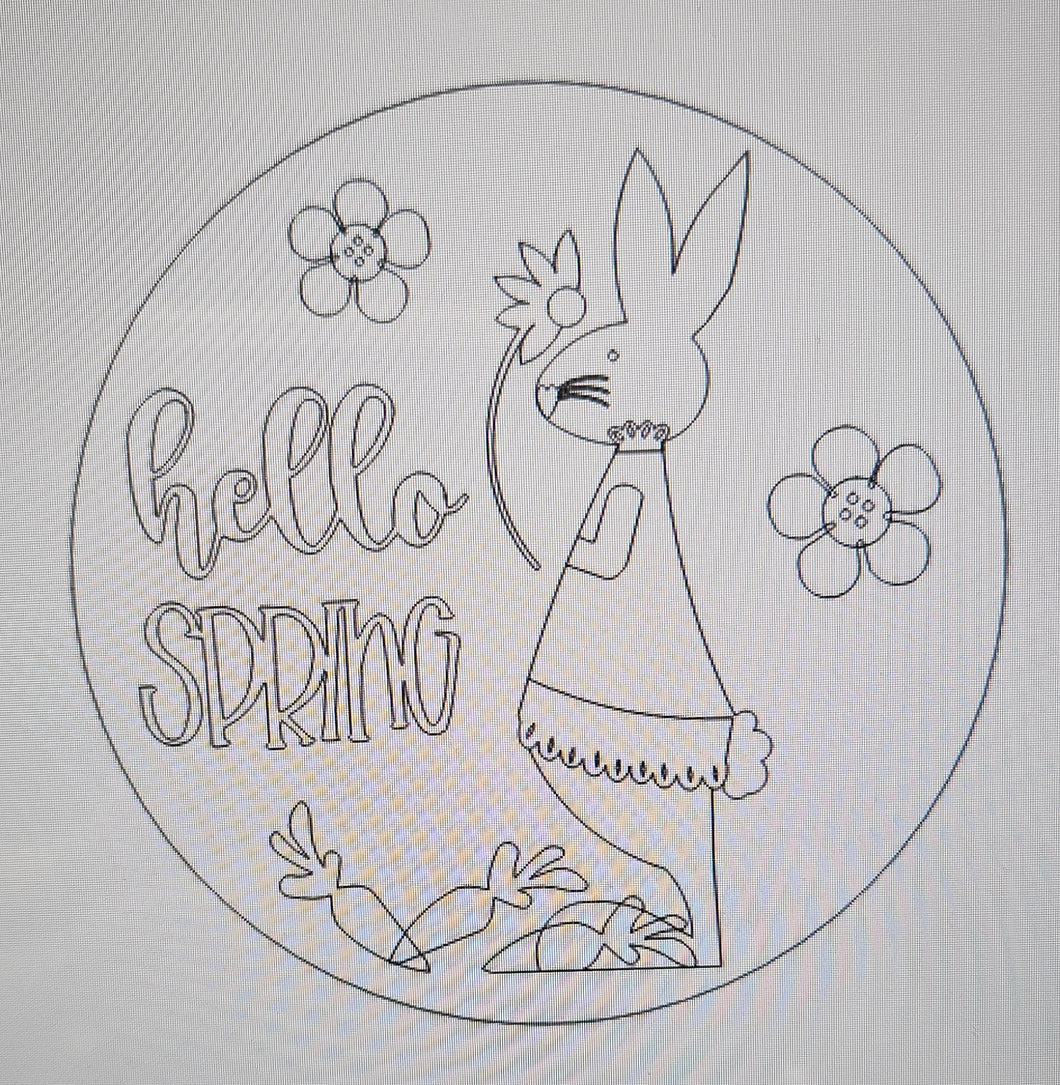 Hello Spring w/Bunny