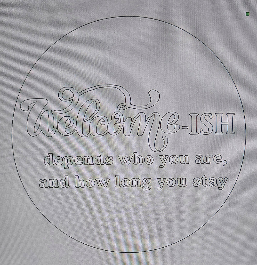 Welcome-ISH Door Hanger