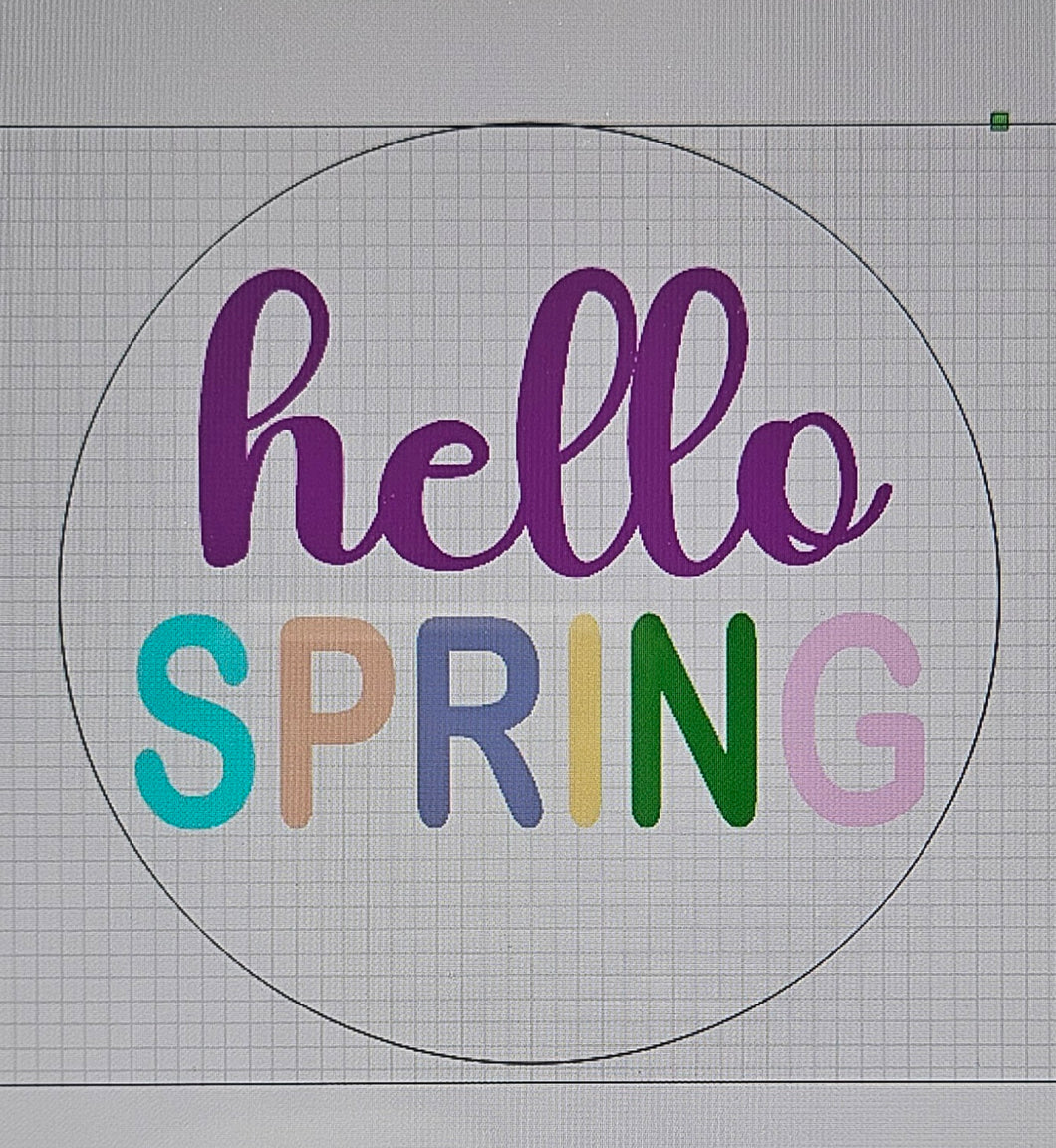 Hello Spring Simple Round