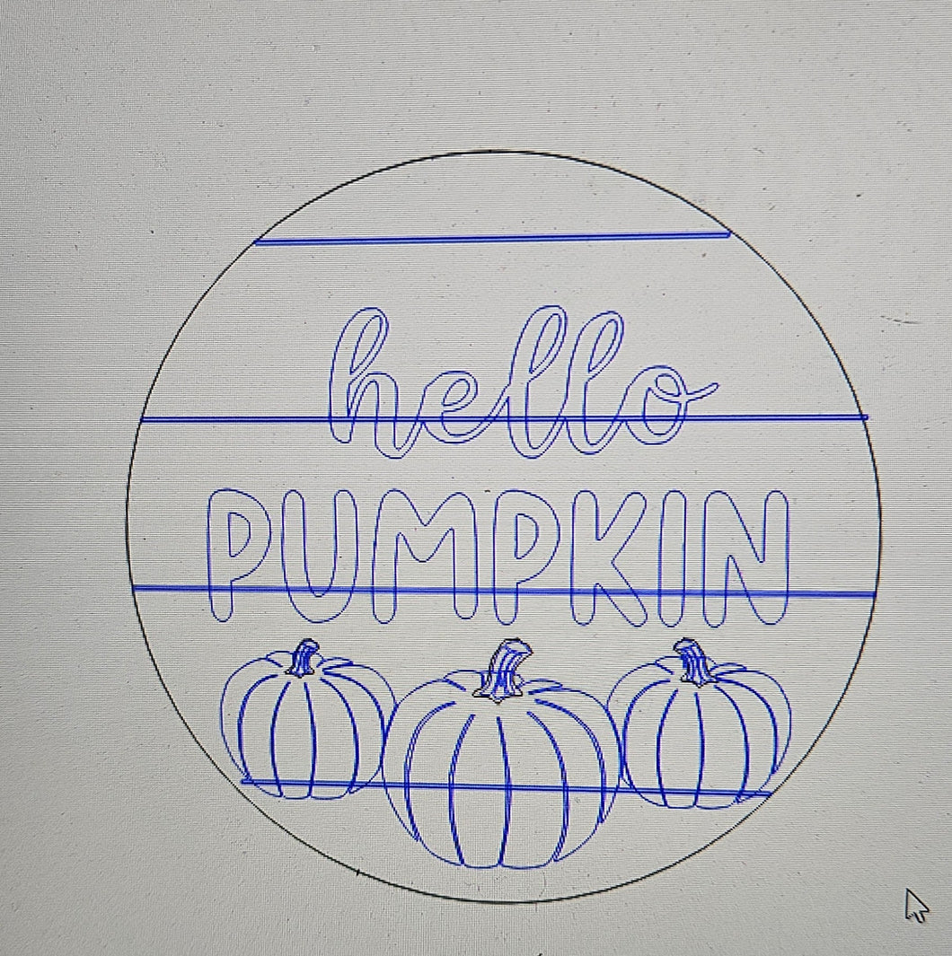 Hello Three Pumkin