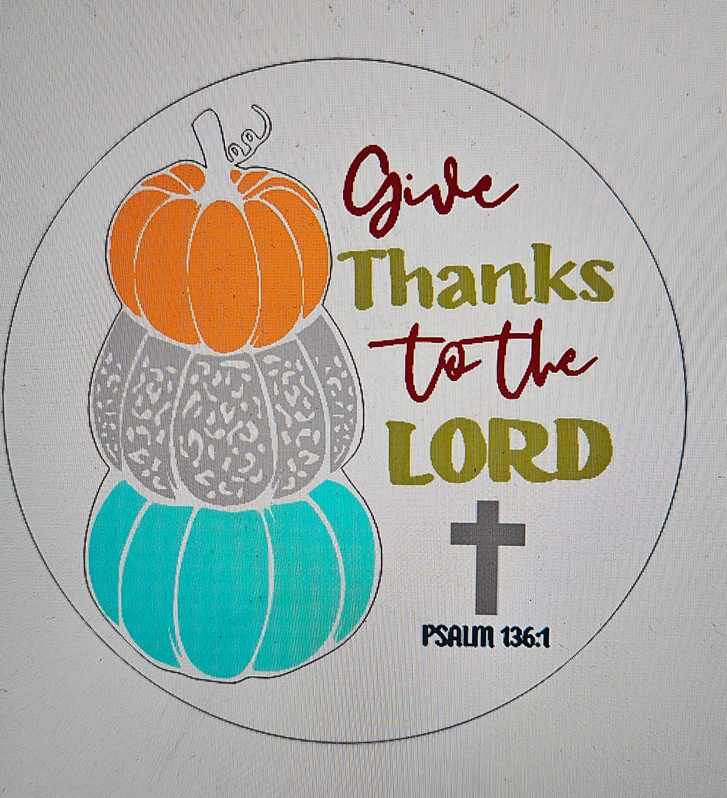 Give Thanks To The Lord with Cross