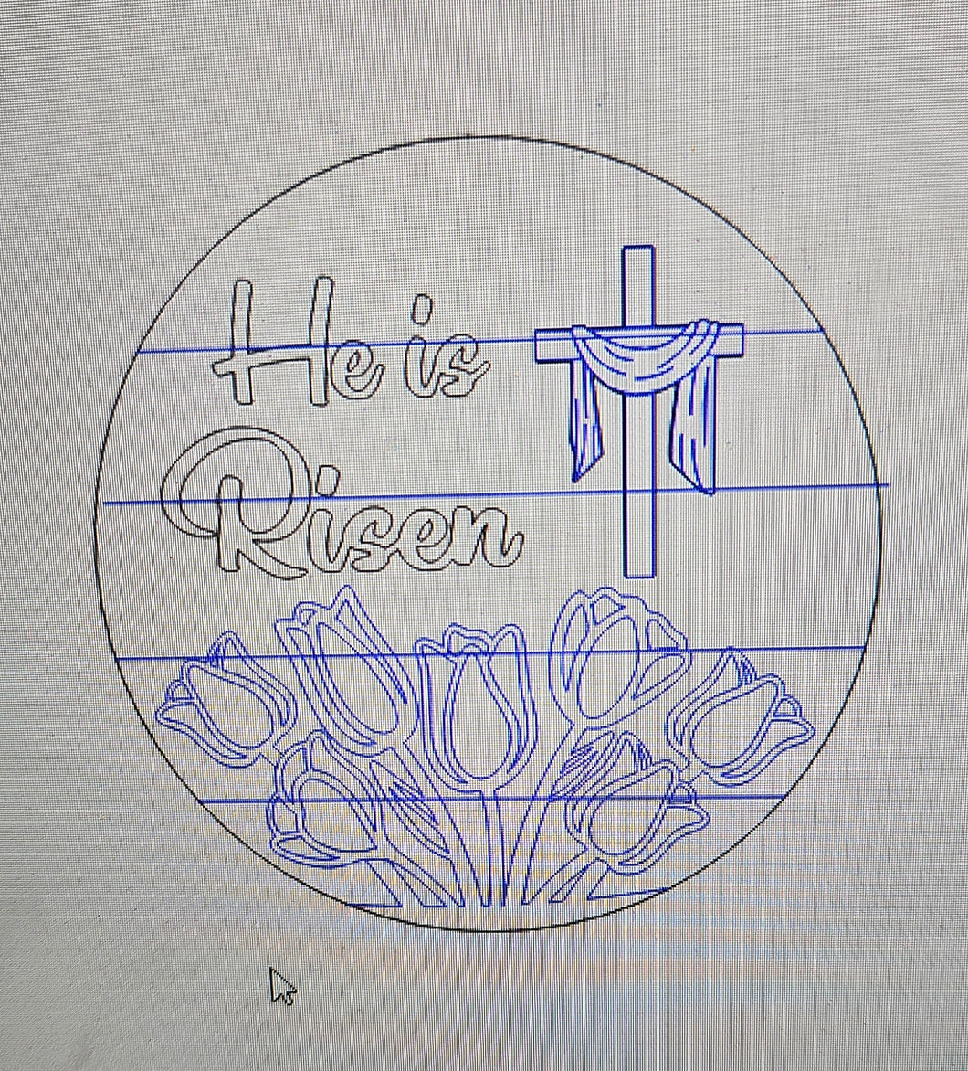 He Is Risen With Tulips