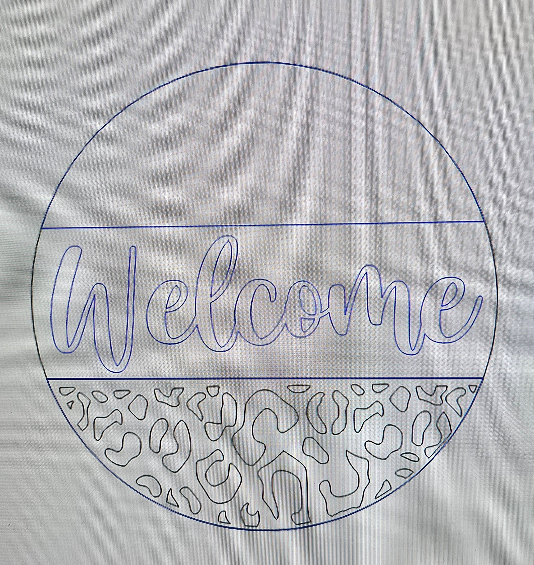 Welcome Cheetah Pattern