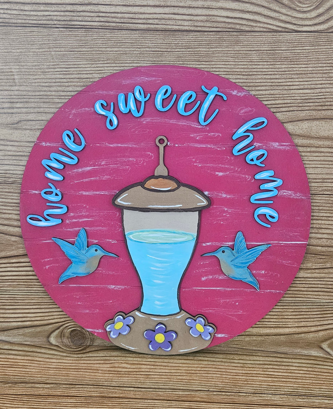 Home Sweet Home Hummingbird Round