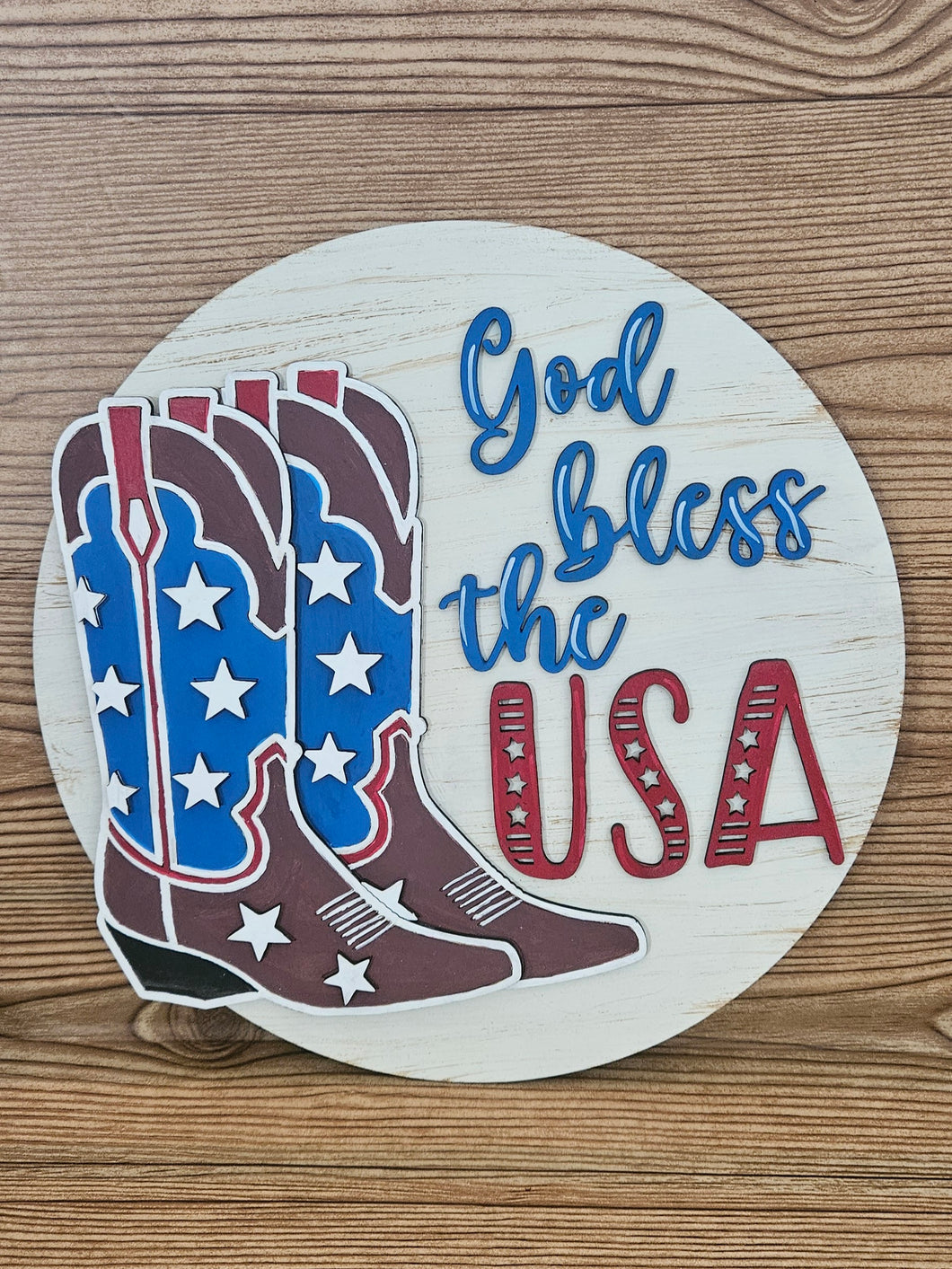 God Bless The USA Boots Round