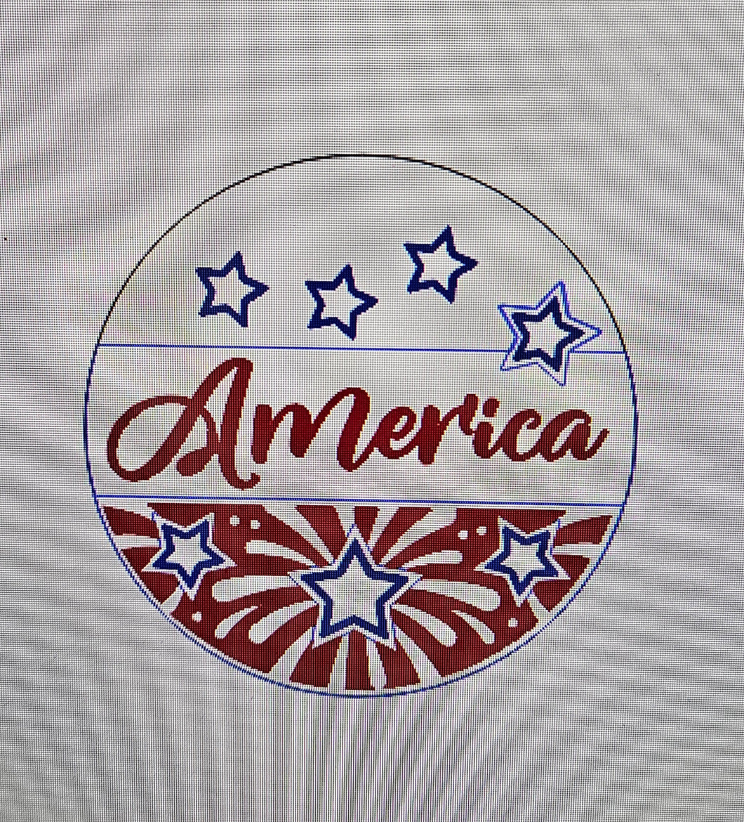 America fireworks round