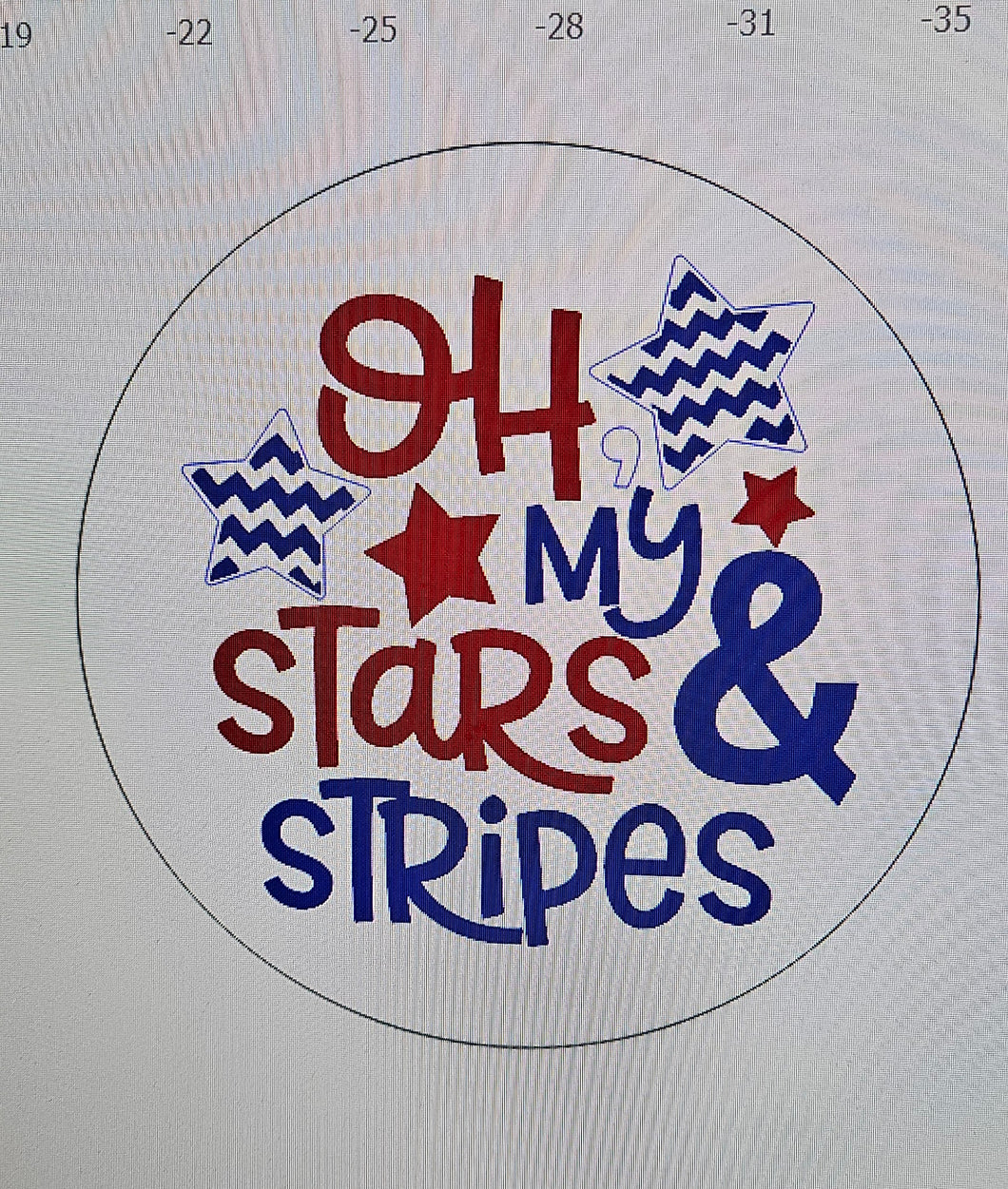 Oh my stars and stripes round