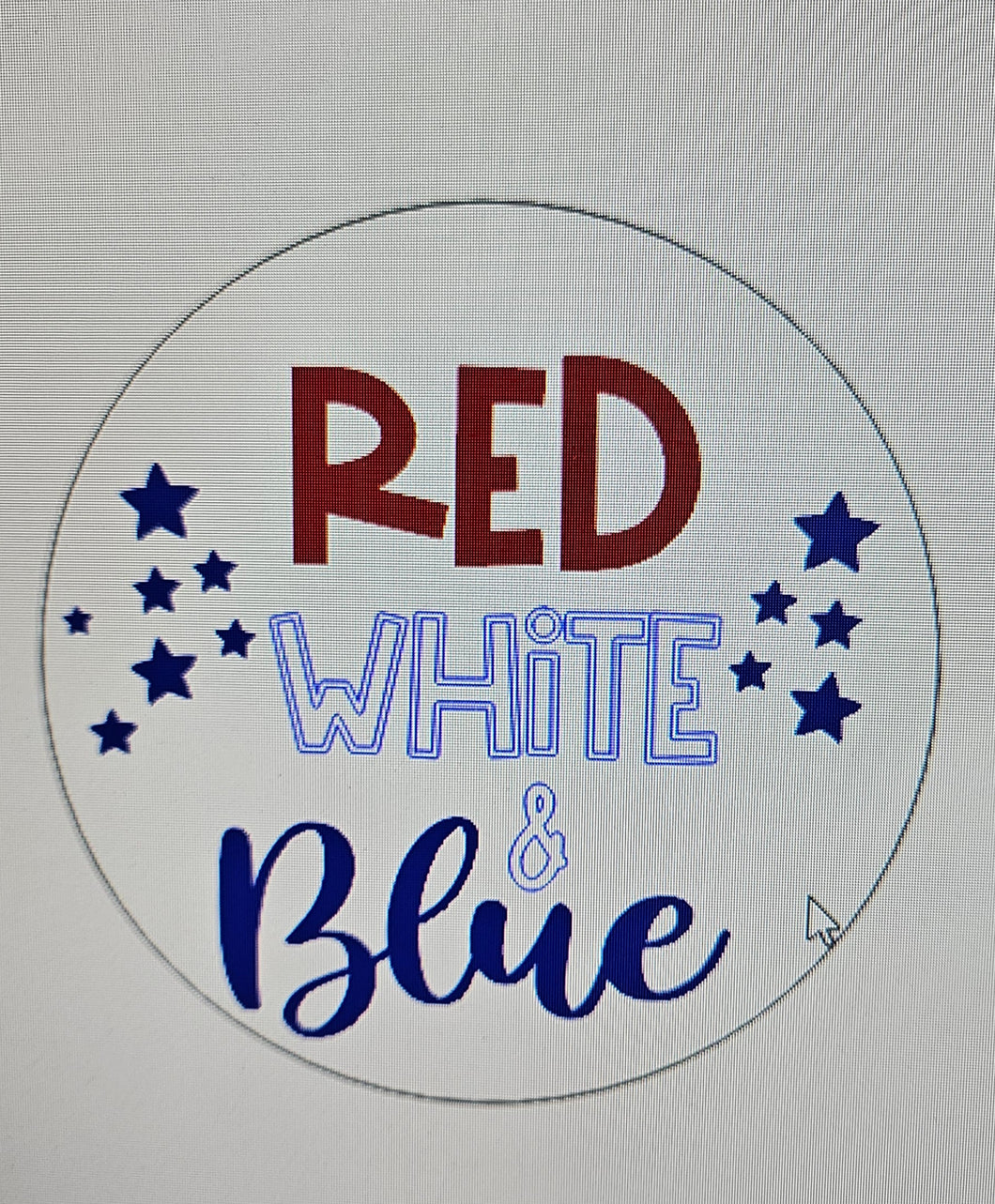 Red White & Blue Sign