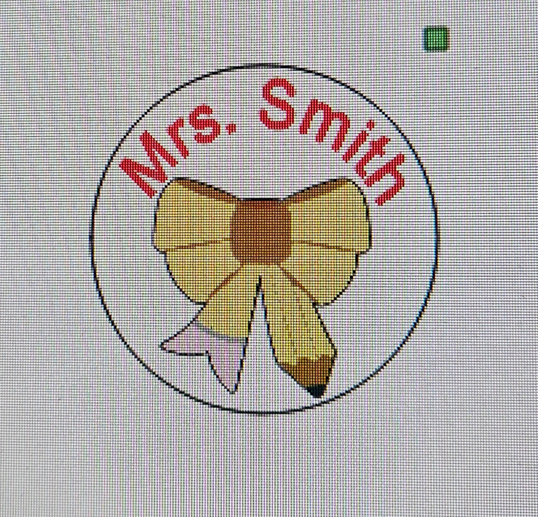 Pencil Door Hanger Bow HT