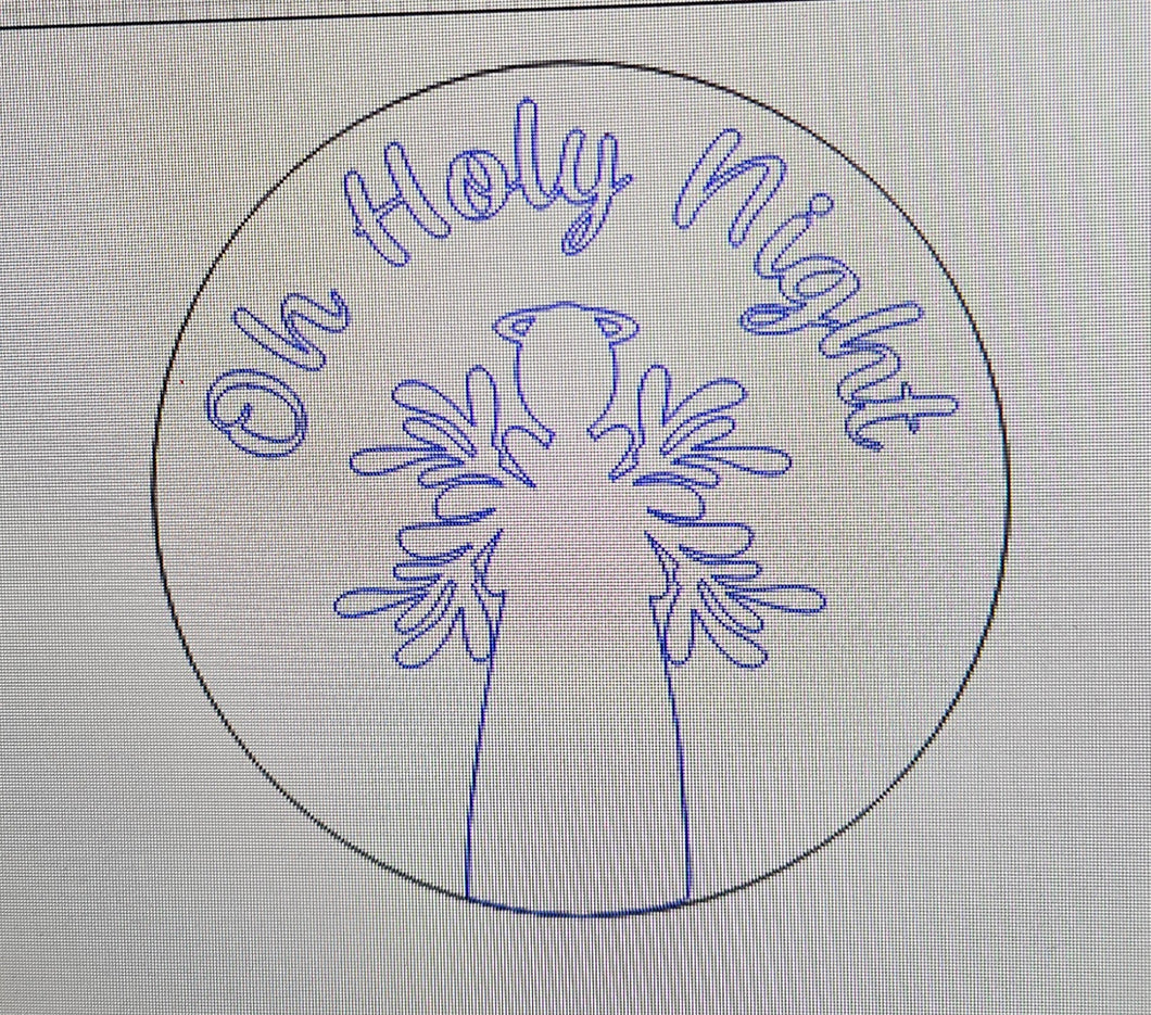 Oh Holy Night Angel Round
