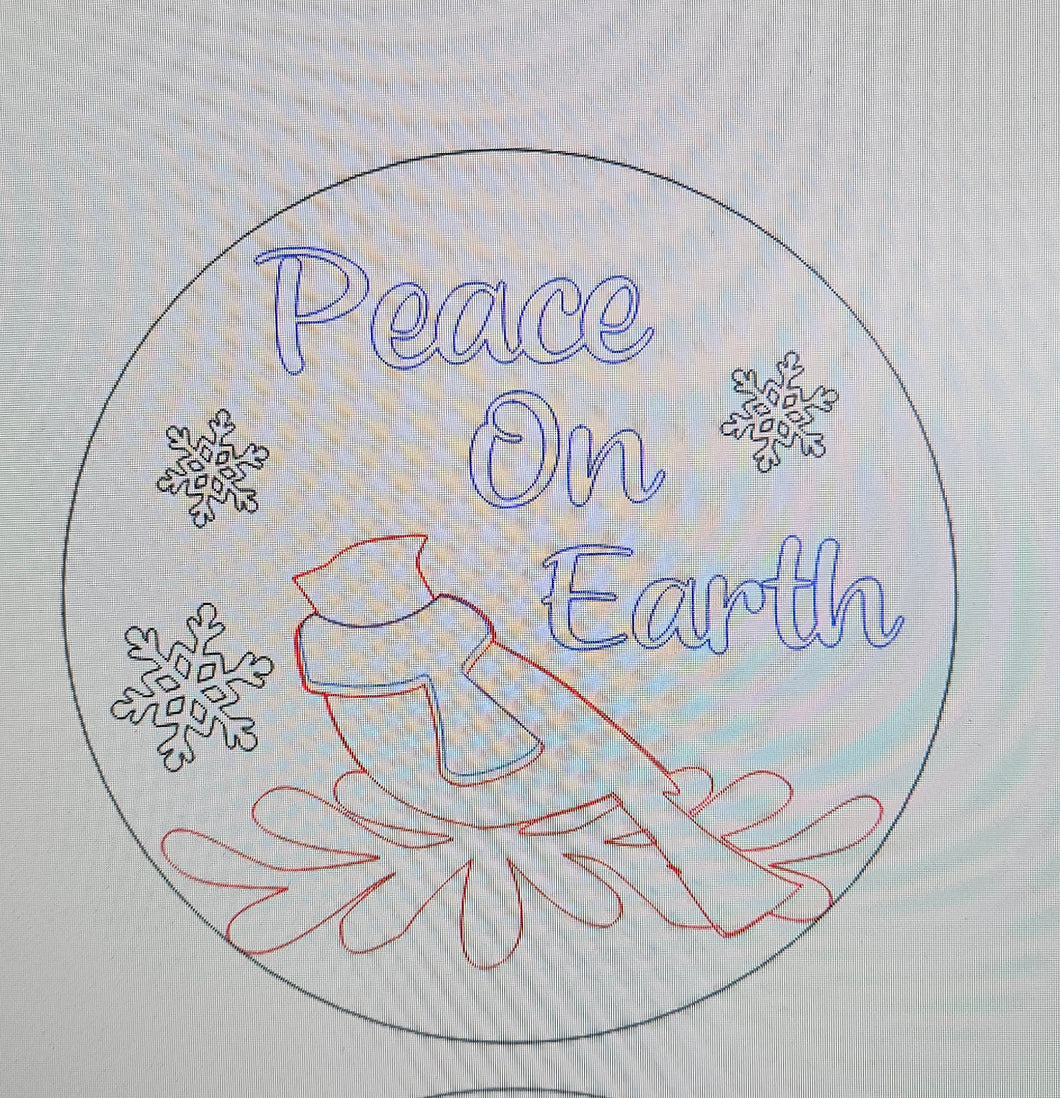 Peace On Earth Cardinal Round