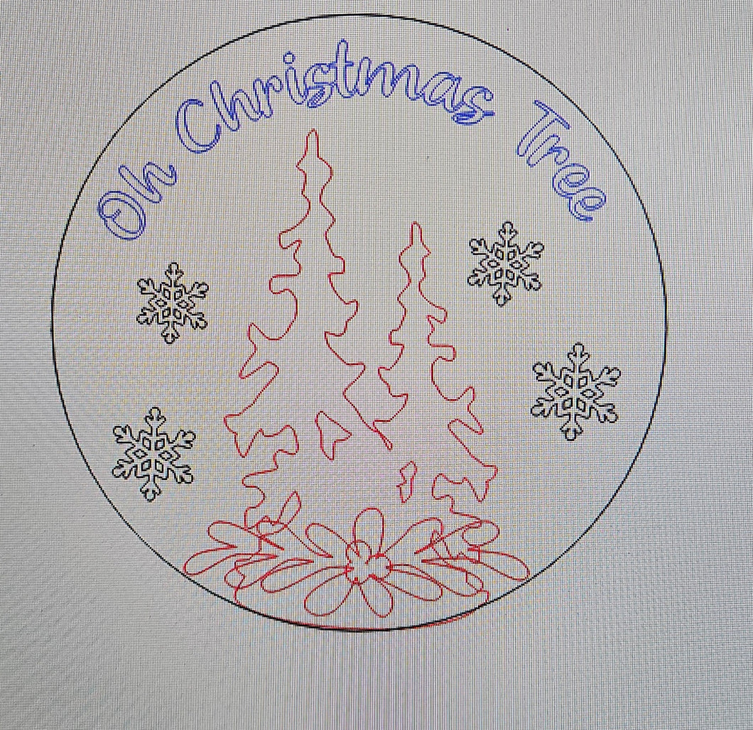 Oh Christmas Tree Round