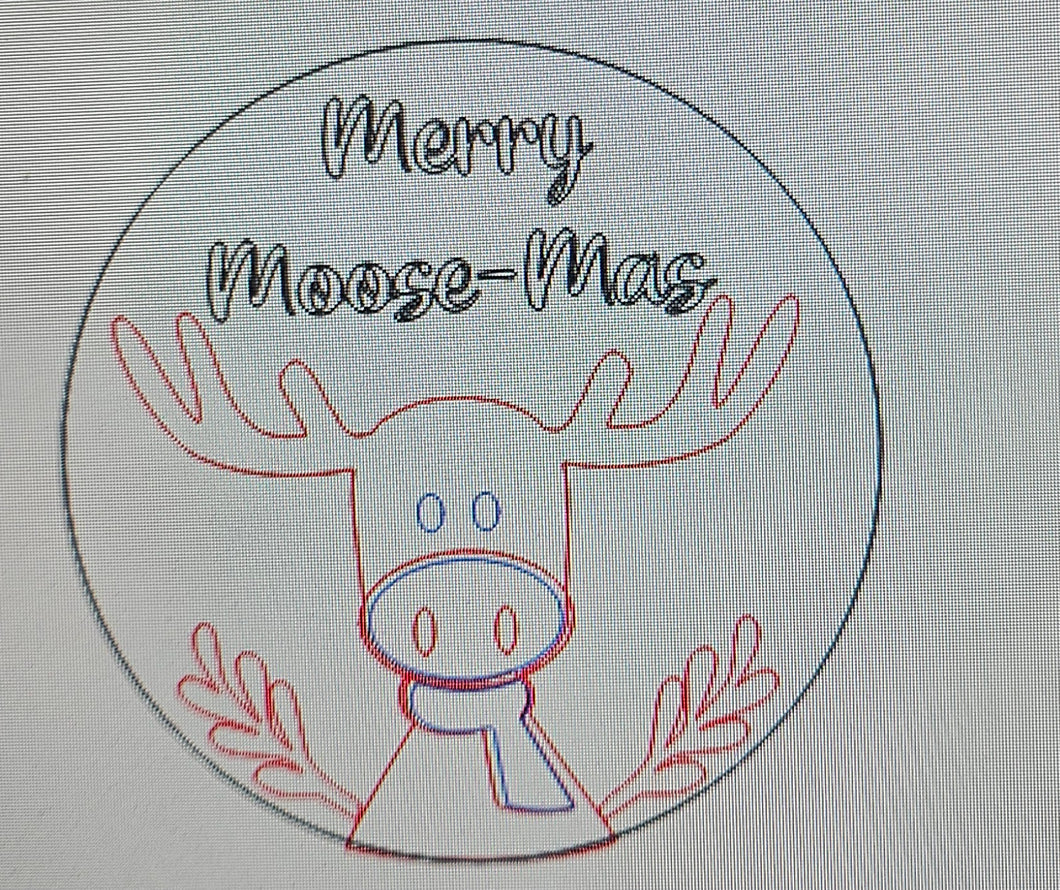 Merry Moose Mas Round