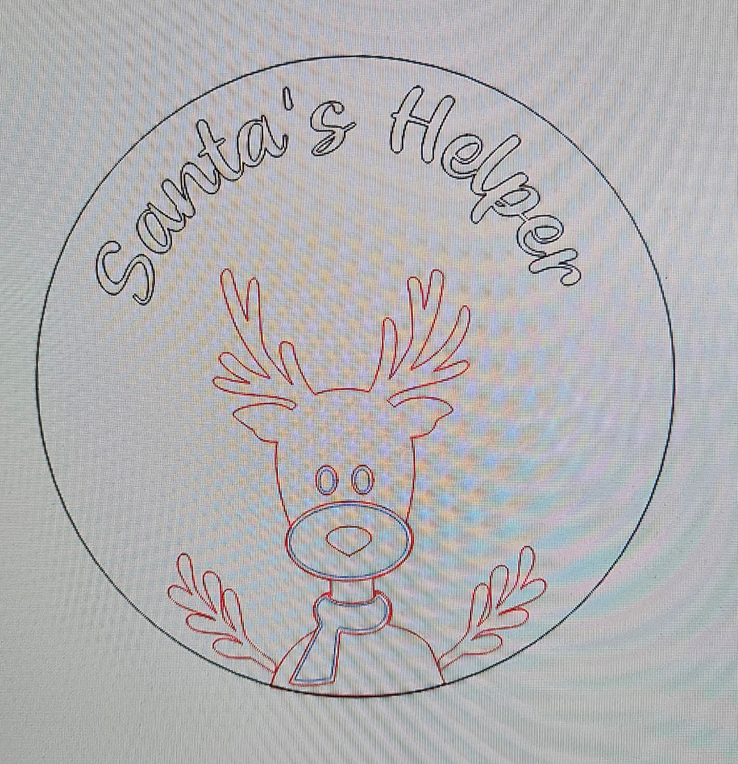 Santa's Reindeer Helper Round