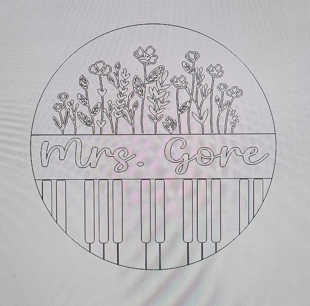 PIANO FLOWER ROUND HT
