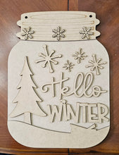Load image into Gallery viewer, Hello Winter Mason Jar
