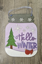 Load image into Gallery viewer, Hello Winter Mason Jar
