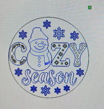 Load image into Gallery viewer, Cozy Season Snowman Round
