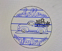 Load image into Gallery viewer, Hello Winter Vintage Truck
