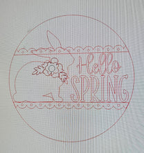 Load image into Gallery viewer, Hello Spring Rabbit With Trim
