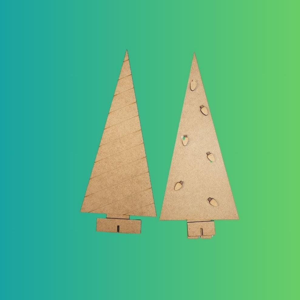 Pointy Xmas Tree Set Painting Kit