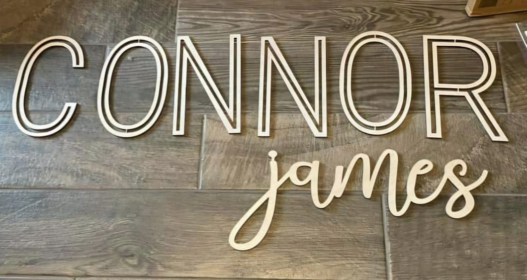 Custom Baby Room Name Sign