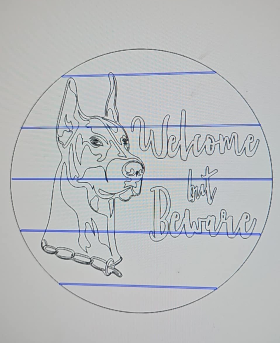 Doberman Welcome But Beware