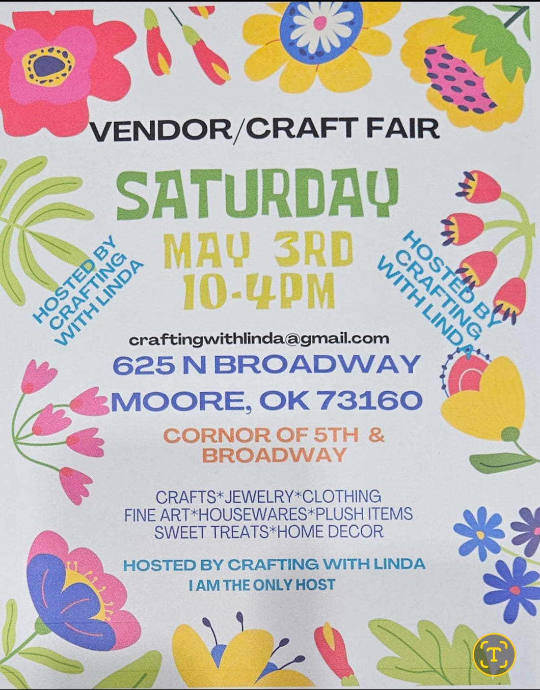 Craft Fair May 3rd
