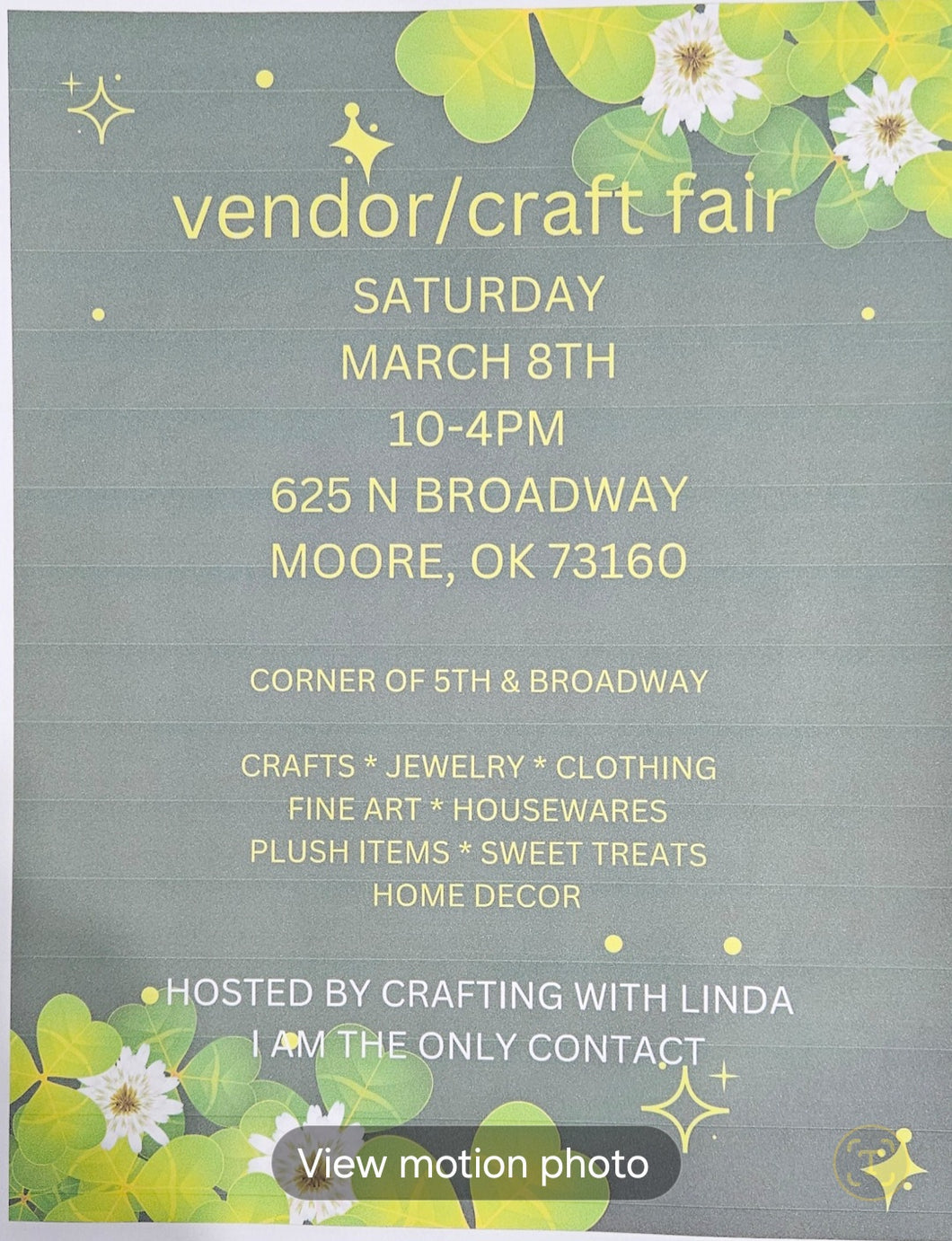 Craft Fair March 8th