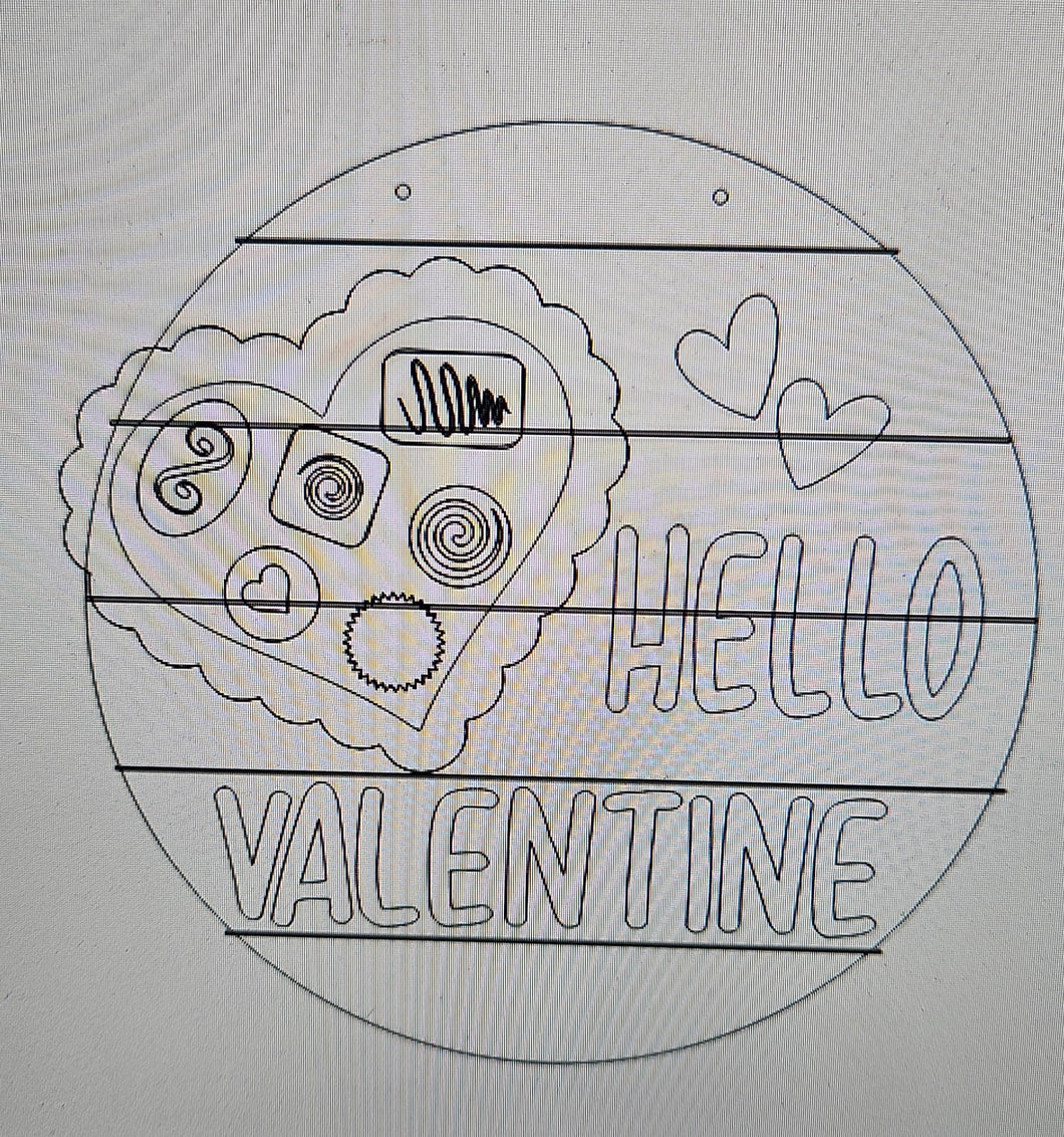 Hello Valentine Candy Box