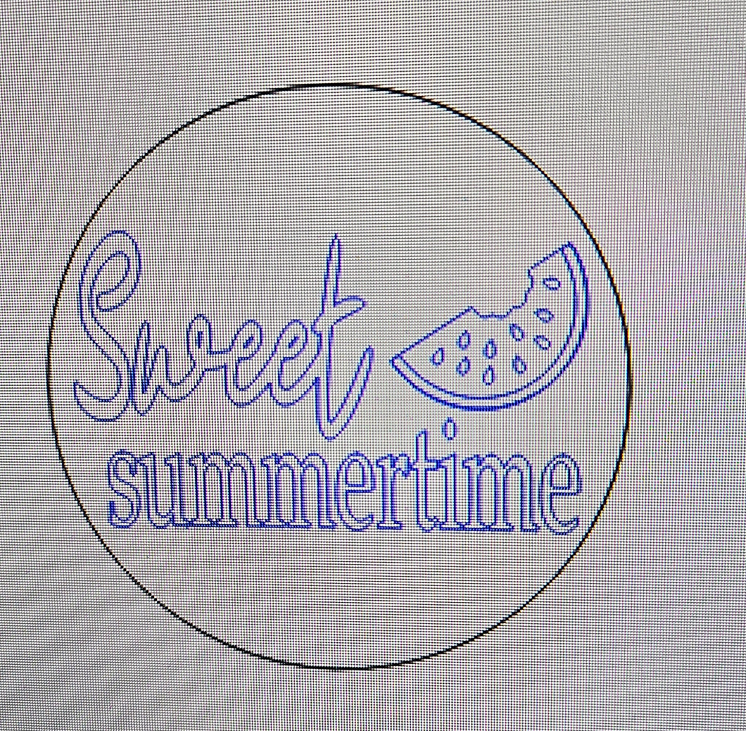 Sweet Summertime Watermelon Sign
