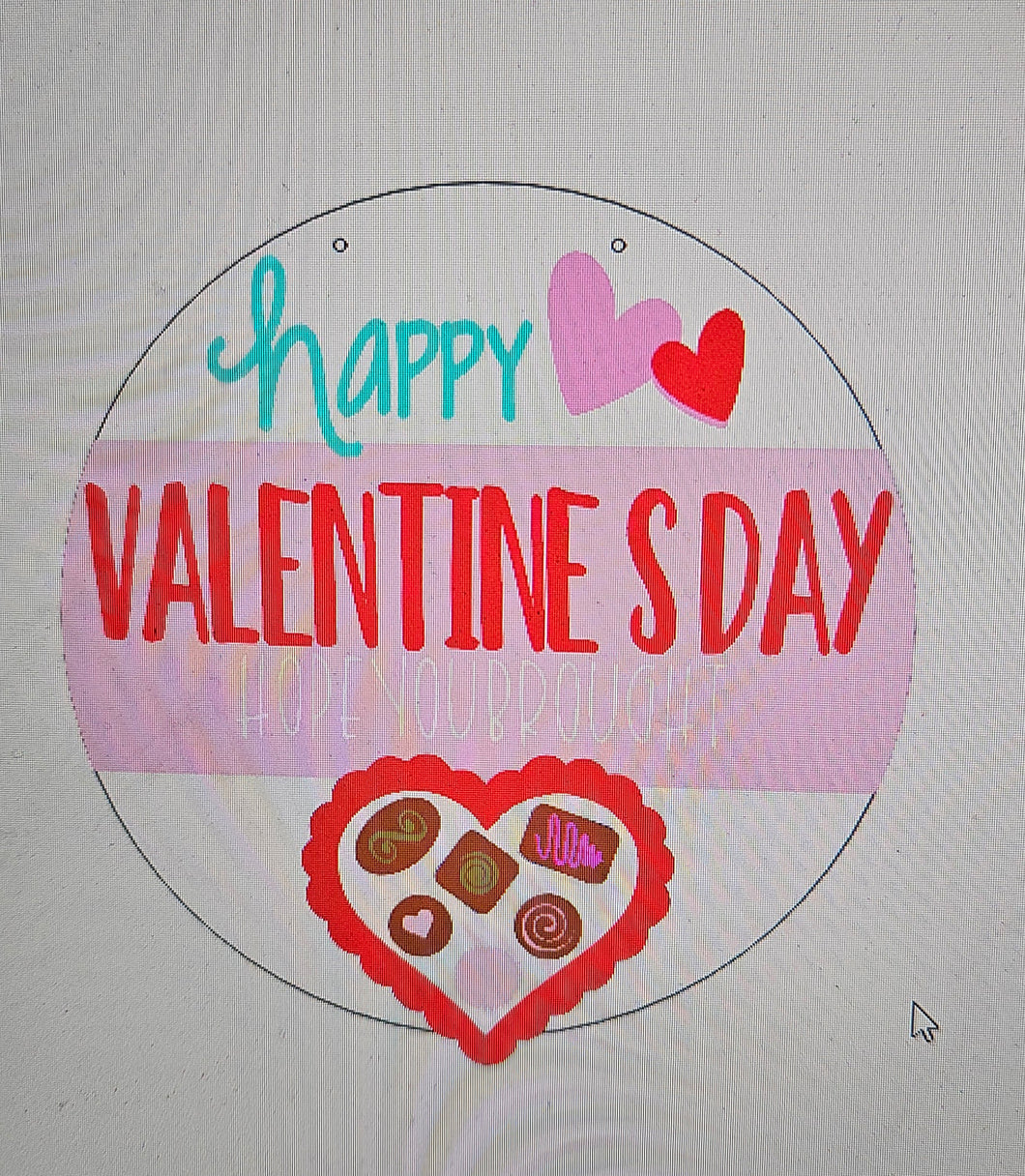 Happy Valentines Day Candy Box