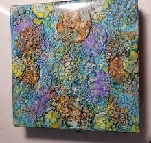 Load image into Gallery viewer, Summer Art Class INK BLOWING TILES

