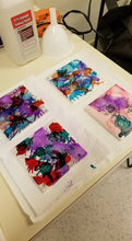Load image into Gallery viewer, Summer Art Class INK BLOWING TILES
