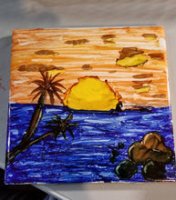 Load image into Gallery viewer, Summer Art Class INK BLOWING TILES
