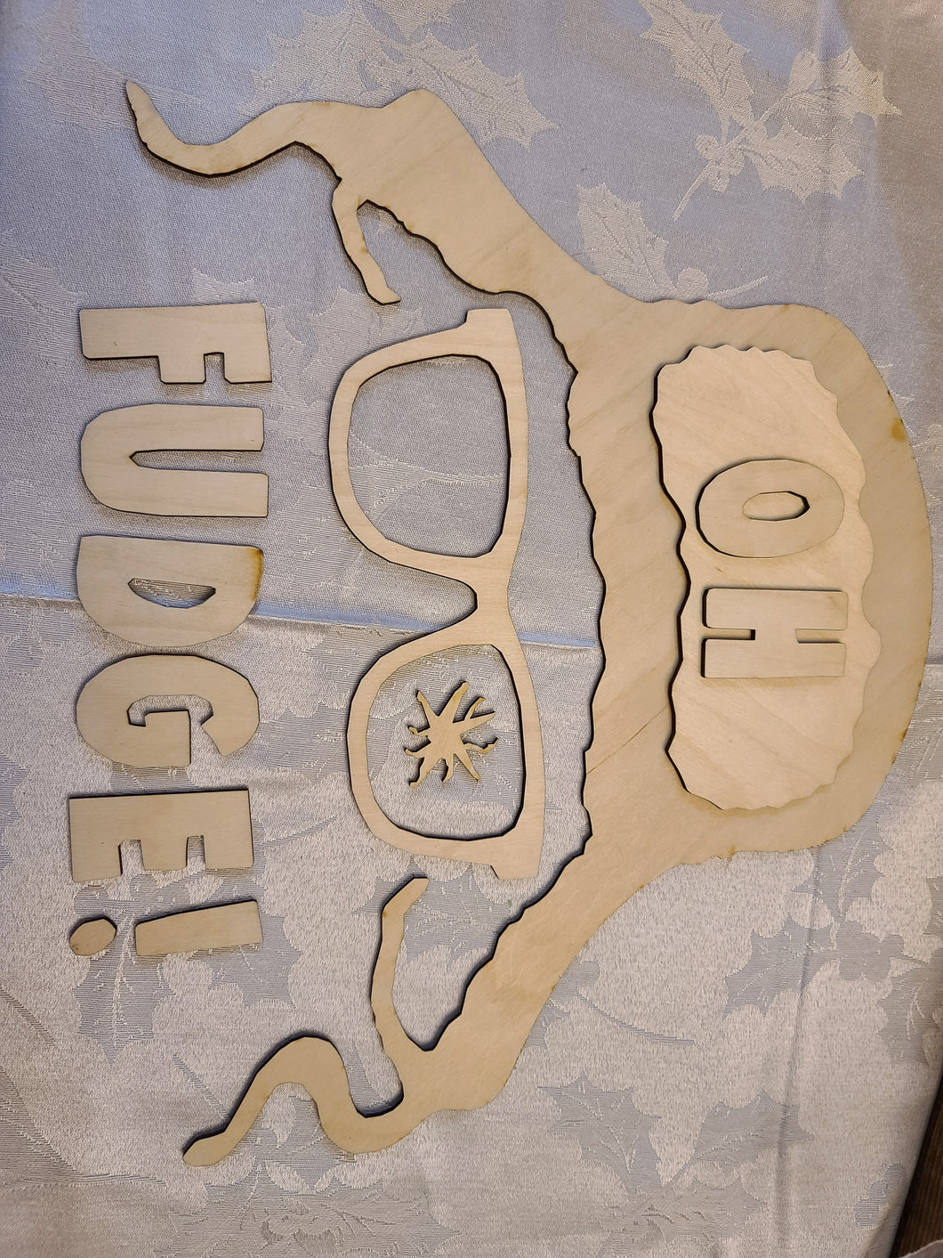Oh Fudge Hunting Hat Door Hanger
