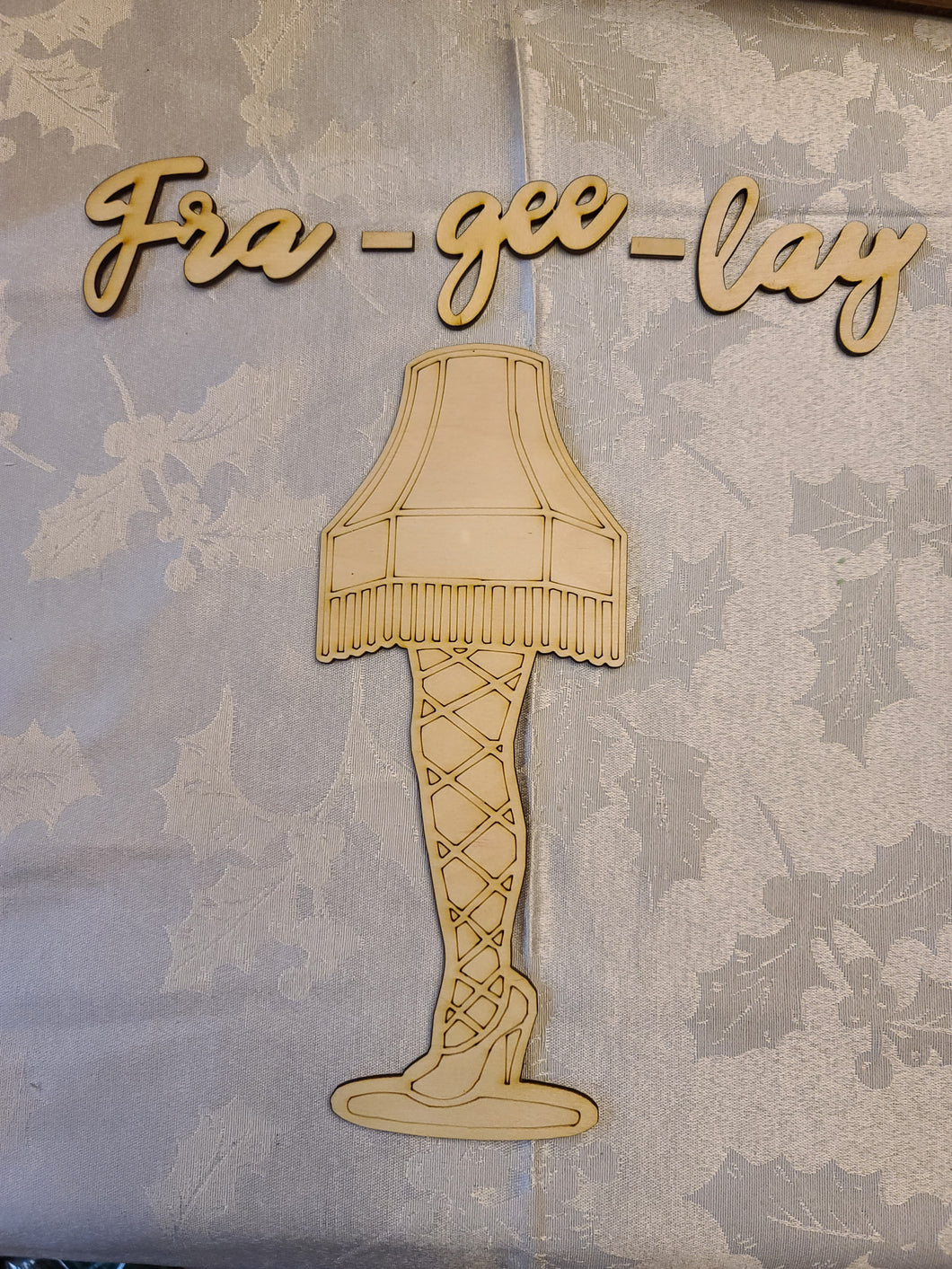 Frag-gee-lay Door Hanger Unpainted