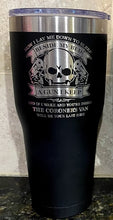 Load image into Gallery viewer, 30oz Lay me Down Tumbler Design with 1 Name
