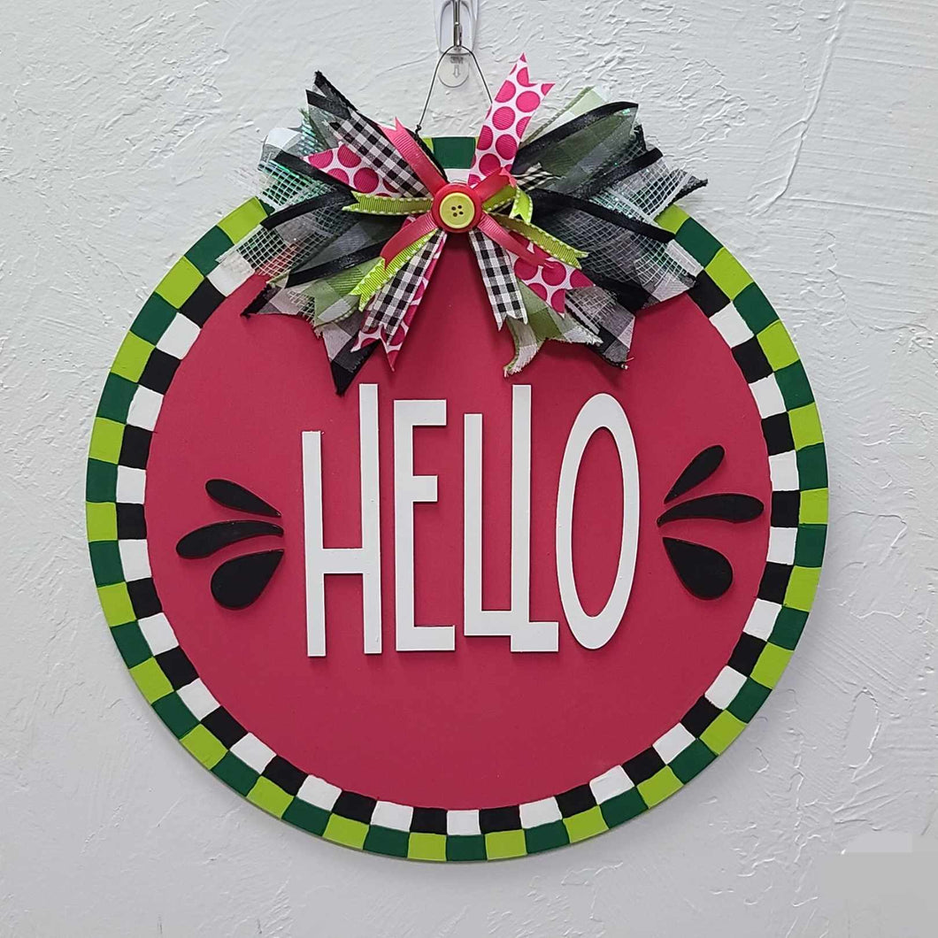 Hello Watermelon Round