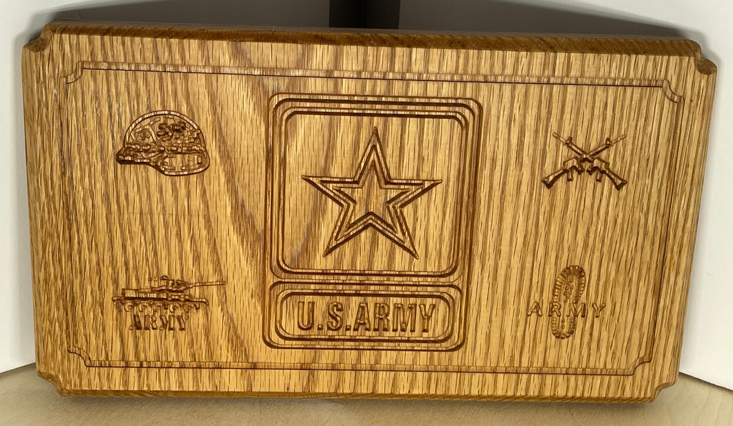 Wooden Army Plaque