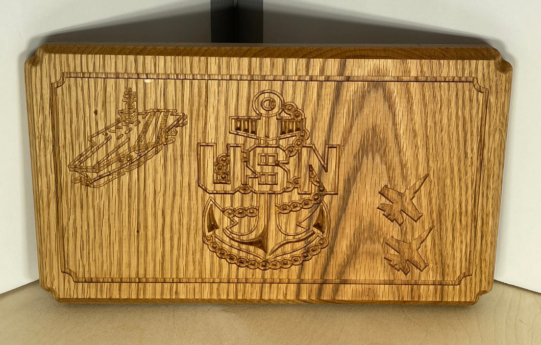Wooden Navy Plaque